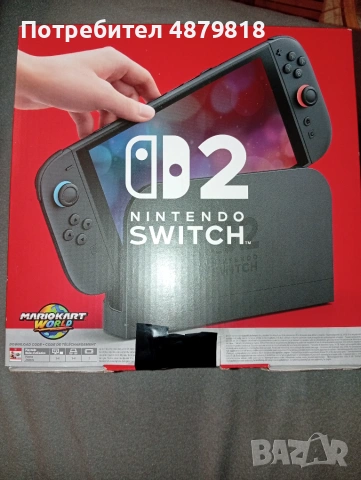 Nintendo Switch 2 конзола + игра Mario Cart World, снимка 2 - Nintendo конзоли - 55211939