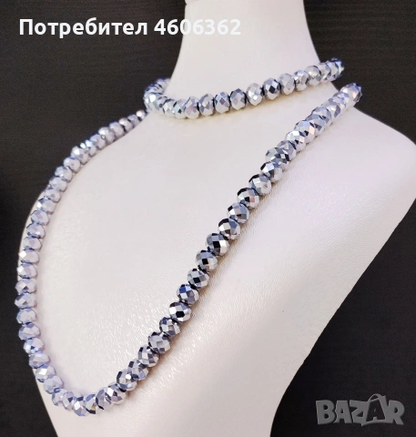 ръчно изработени колие и гривна от мъниста 