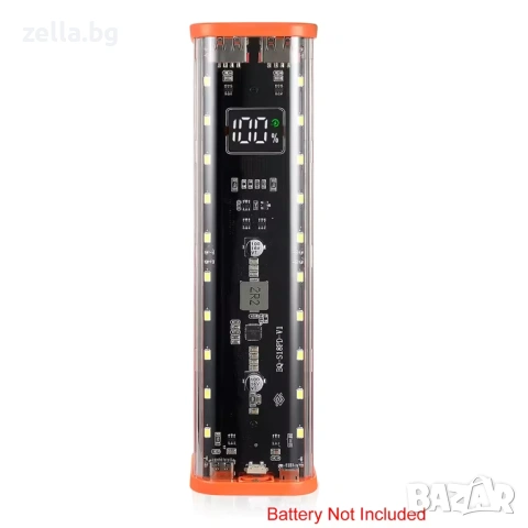 DIY Power Bank кутия за 8x18650 батерии, PD & QC 22.5W бързо зареждане, USB-C 10469, снимка 7 - Друга електроника - 54703781