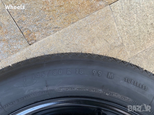 18" 5x112 Нова Оригинална резервна гума (патерица) - Vw Audi , снимка 4 - Гуми и джанти - 54565939