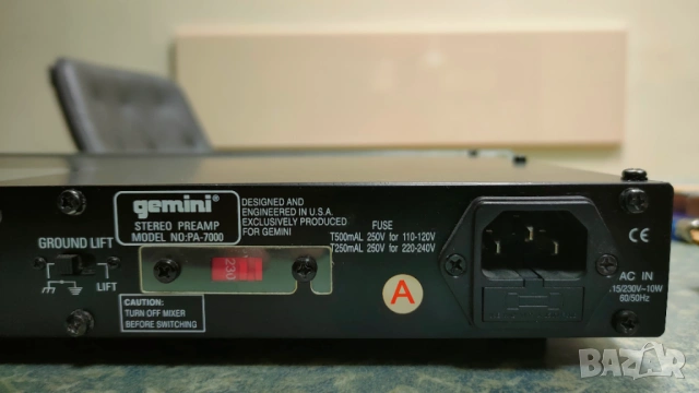 Предусилвател GEMINI PA-7000, снимка 9 - Ресийвъри, усилватели, смесителни пултове - 54415564