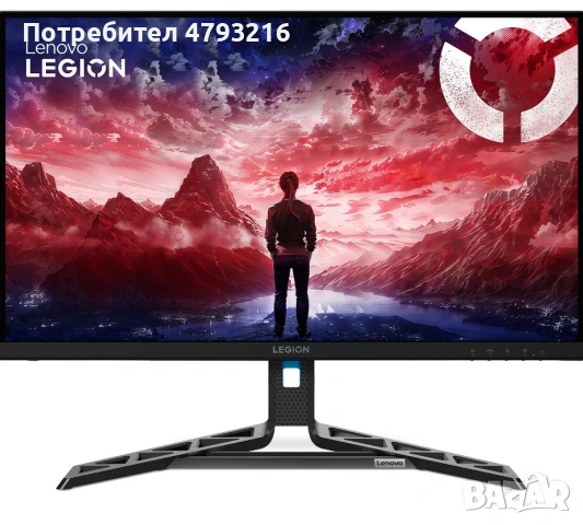 Монитор Gaming Lenovo Legion R27qe Gen 2, 27 ", QHD (2560x1440), IPS, 200 Hz, 0.5 ms (MPRT), Anti-gl
