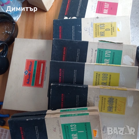 Рядък комплект за тъмна стая ORWO – Лампа + 7 защитни филтъра (18/24 см), снимка 5 - Обективи и филтри - 54385333