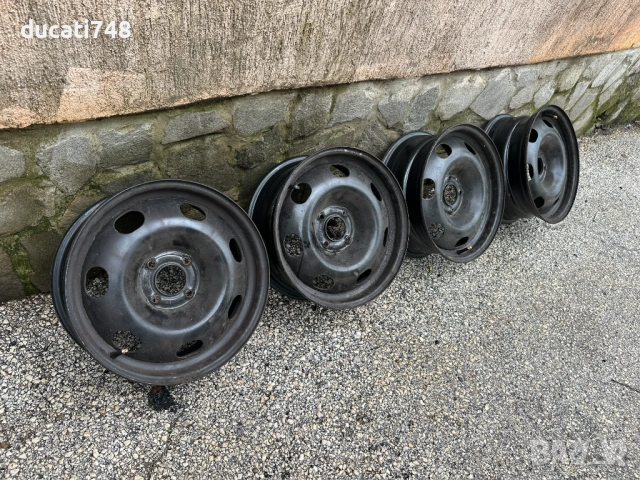 4бр. железни джанти 16" 4х108 - Citroen, Peugeot с тасове, снимка 3 - Гуми и джанти - 54655455
