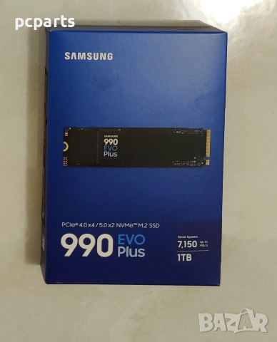 Чисто ново SSD 1TB Samsung 990 EVO Plus PCIe 4.0 NVMe M.2, снимка 2 - Твърди дискове - 55100046