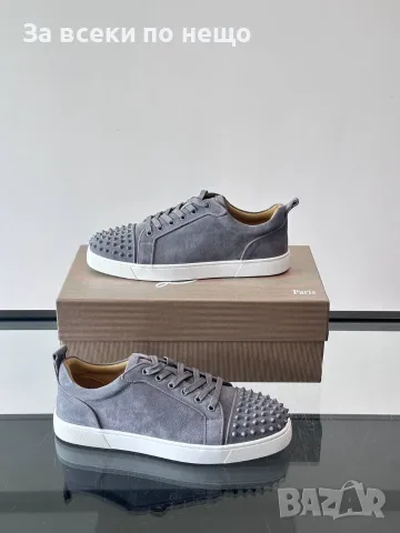 Christian Louboutin Мъжки Луксозни Велурени Кецове Със Шипове - Различни Цветове Код KP2