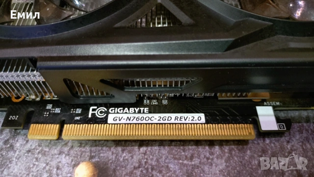 Видео Карта Gigabyte GTX 760 OC 2GB (GV-N760OC-2GD), снимка 3 - Видеокарти - 54512490