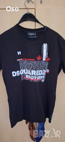 ЧИСТО НОВА мъжка тениска DSQUARED2 Brothers (Размер XL) – с етикети