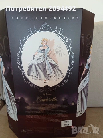 Колекционерска кукла Пепеляшка Disney Designer Premiere Limited Edition , снимка 4 - Кукли - 54412303