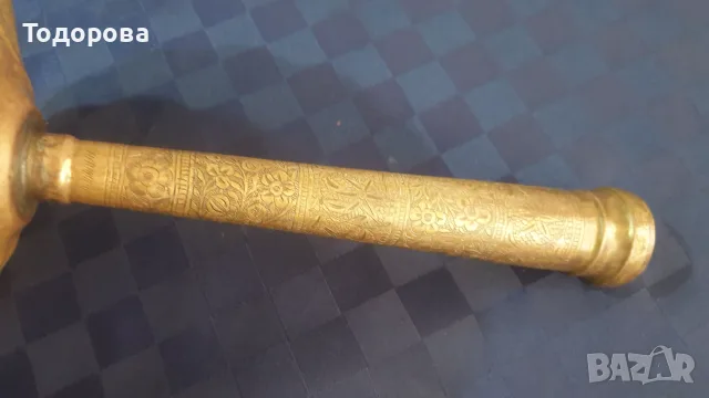 Старинен бронзов съд, снимка 4 - Антикварни и старинни предмети - 55412428