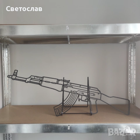 Метална картина AK-47 от CS2/CS – 75см | Безплатна доставка, снимка 2 - Картини - 54660181