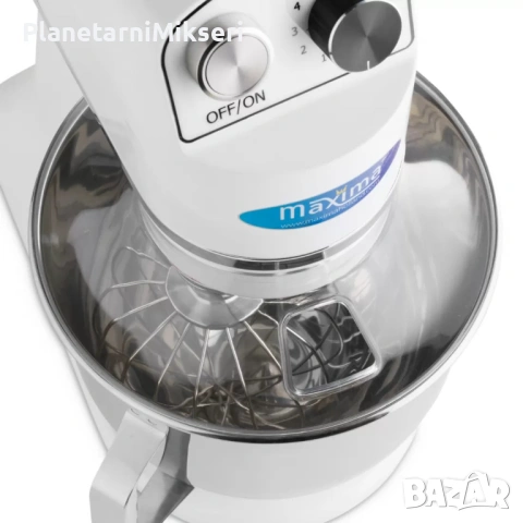 Планетарен миксер, 7 литра, накланяща се глава, 11 скорости - бял, снимка 7 - Обзавеждане на кухня - 54119384