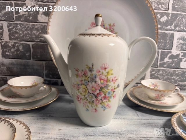 Порцеланов сервиз за дълго/късо кафе, снимка 4 - Сервизи - 54818704
