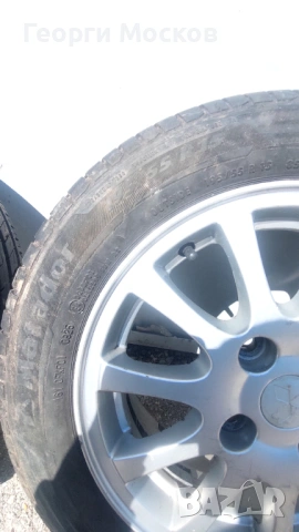 Оригинални лети джанти Mitsubishi 15" 4x114.3 с нови летни гуми Matador (DOT 2025), снимка 3 - Гуми и джанти - 54427886