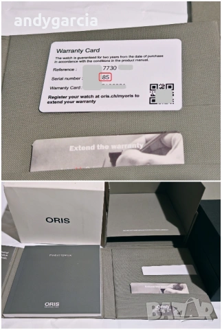 Oris Aquis Date Relief Мъжки часовник 43мм automatic diving 733 7730 4153 с кутия книжки като нов, снимка 5 - Мъжки - 54778173