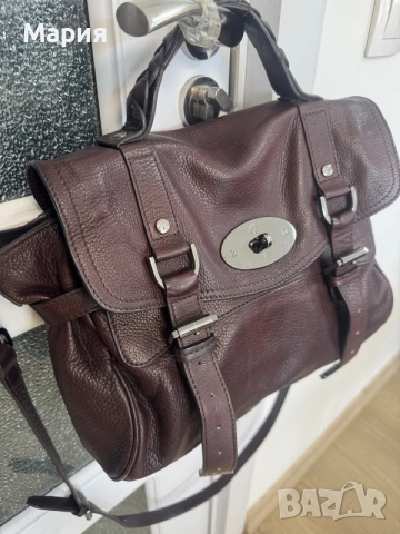 “ Мулбери/Mulberry“ от естествена кожа, кафява чанта