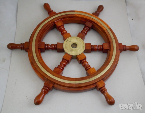 Корабен рул с месингов ринг, снимка 3 - Колекции - 53999096