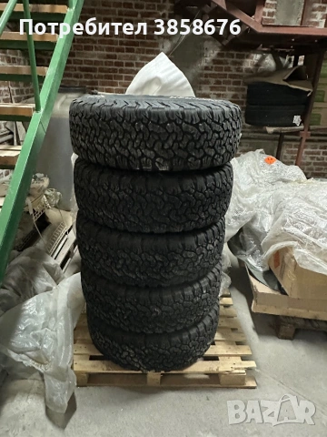5бр гуми с джанти Toyota 6x139.7 с гуми BF GOODRICH All Terrain KO2 265/70/17, снимка 2 - Гуми и джанти - 54339178