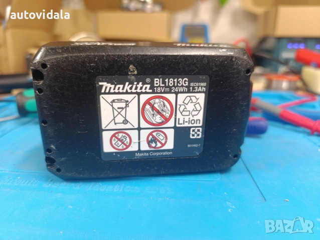 3Ah Професионално рециклирана батерия Makita BL1813G – 18V, снимка 4 - Винтоверти - 55018185