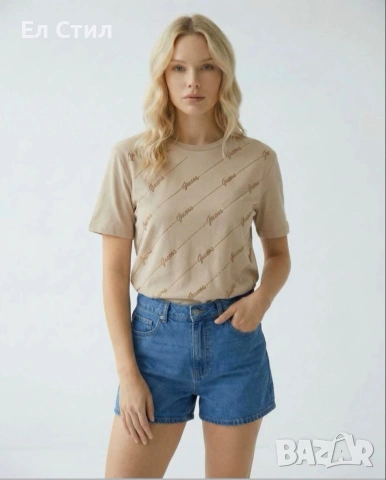 🤍Тениска "GUESS " Памук Черно М/Л Л/ХЛ Кафяво С/М М/Л Л/ХЛ 17 €, снимка 3 - Тениски - 53635165