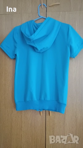 Спортна синя горница къс ръкав 