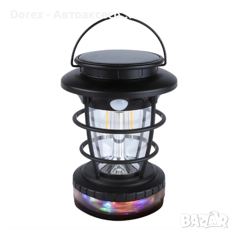 Соларна къмпинг лампа с LED лента 10м, снимка 2 - Къмпинг осветление - 54711729