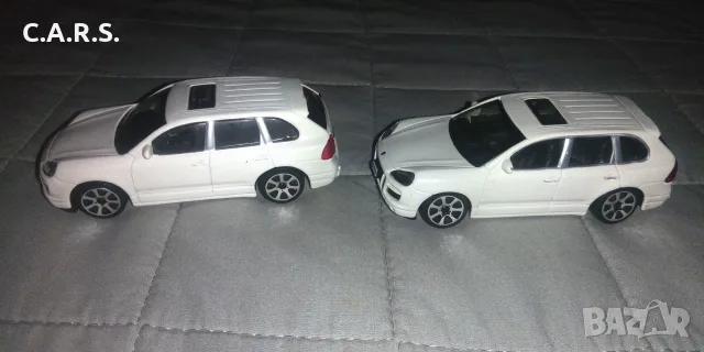 Bburago Porsche Cayenne White - Мащаб 1:43, снимка 2 - Коли, камиони, мотори, писти - 55475638