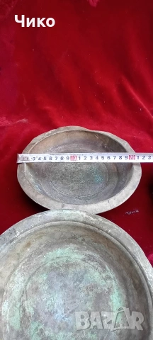 5бр медни чиний, снимка 7 - Антикварни и старинни предмети - 54600637