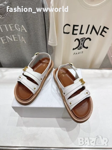 Бели сандали Celine 39/40 реплика, снимка 5 - Сандали - 54492688