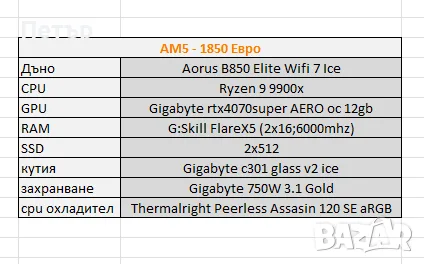 Мощен компютър Ryzen 9900x, rtx4070 super 12gb, 32gb ddr5, снимка 3 - Геймърски - 55619238