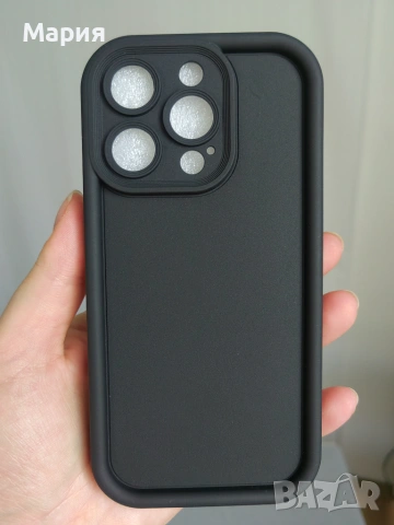 Кейс iPhone 15 Pro Чисто Нов Черен Мат Матиран ефект, снимка 2 - Калъфи, кейсове - 55266009