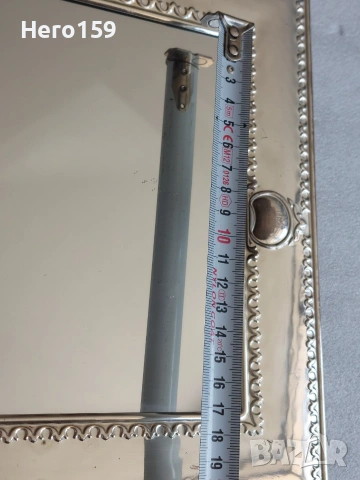 Настолно огледало със сребърна рамка/сребро 925/, снимка 9 - Други - 54983026