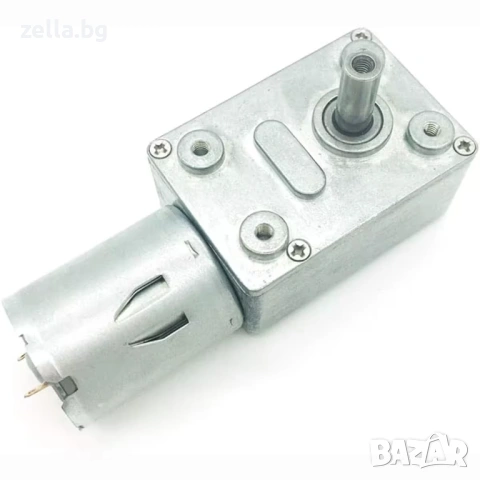 12V DC мотор с червячен редуктор GY-370 – Самоблокиращ, висок въртящ момент, ниски обороти 10442