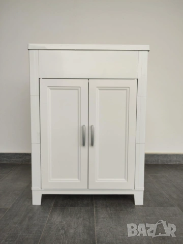 Пластмасов Шкаф с Мивка Adventa 60x50x85 см | Бял, за Двор, снимка 2 - Мивки - 54682069