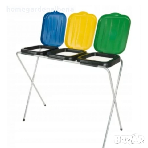 Стойка с капаци за разделно хвърляне на отпадъци - грижа за околната среда, снимка 5 - Органайзери - 54118728