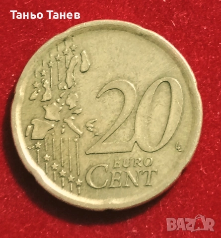 20Евро цента Испания -1999г, снимка 2 - Нумизматика и бонистика - 54184956
