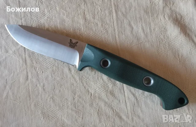 Ловен / Аутдор нож Benchmade 162 Bushcrafter – Full-Tang, S30V Чисто нов,не ползван, снимка 5 - Ножове - 55477448