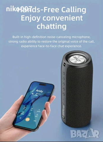 Най ниска цена-Преносима колонка 20W ZEALOT S51 Stereo Bluetooth, Hands-Free Call, TF Card, AUX, снимка 3 - Друга електроника - 55070111
