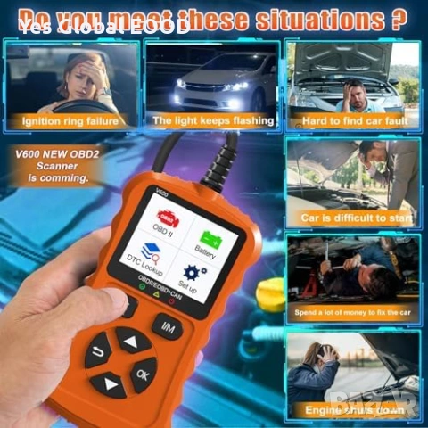 OBD2 авто диагностичен скенер за четене на грешки, снимка 3 - Аксесоари и консумативи - 55146451