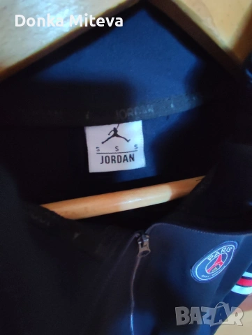 горнище Jordan номер S обличано веднъж., снимка 3 - Спортни дрехи, екипи - 54593060