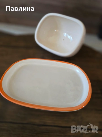 Порцеланов съд за масло, снимка 6 - Аксесоари за кухня - 53974446