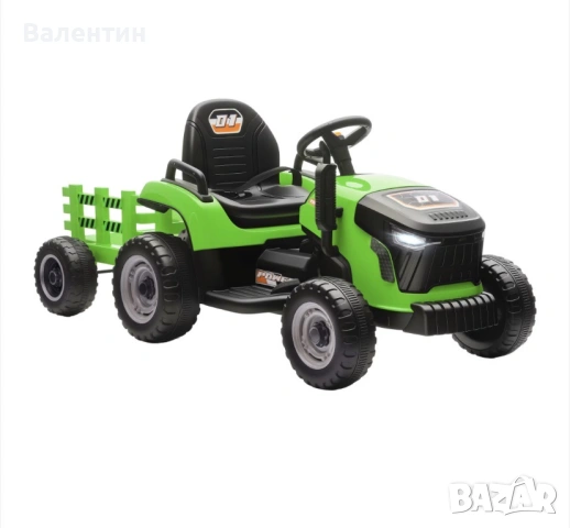 Детски електрически трактор с ремарке 12V