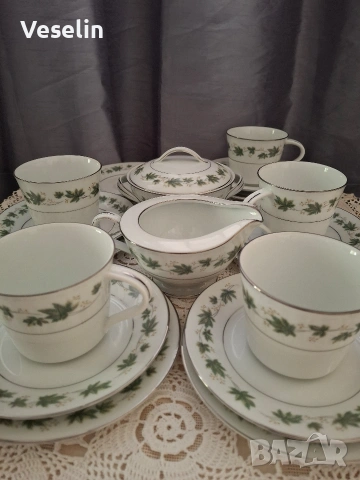 Винтидж сервиз за чай и кафе на Noritake , снимка 6 - Сервизи - 54853704