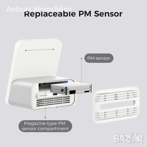 Смарт монитор Qingping Air Monitor 2 за въздух, снимка 4 - Друга електроника - 55177998