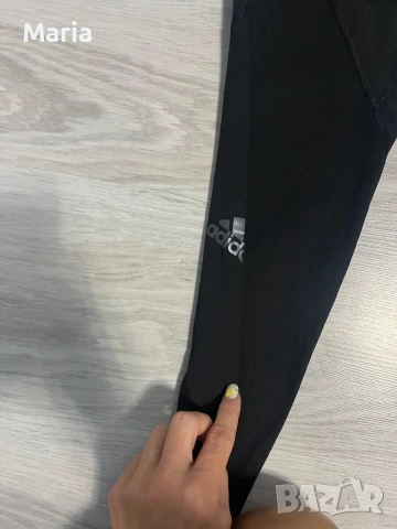 Оригиналенw дамски клин Adidas черен 3 4 размер XS, снимка 2 - Спортни екипи - 55194584