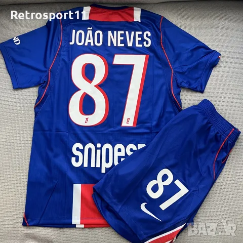 ПСЖ João Neves #87 | Цял Футболен Екип PSG 26/27 | Размер L |