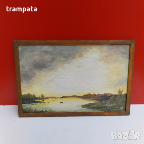 НАЙ ДОБРАТА ОФЕРТА Стара немска картина Подписана  WS (1950-60)