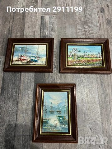 Маслена картина, 6 бр., снимка 8 - Картини - 54303703