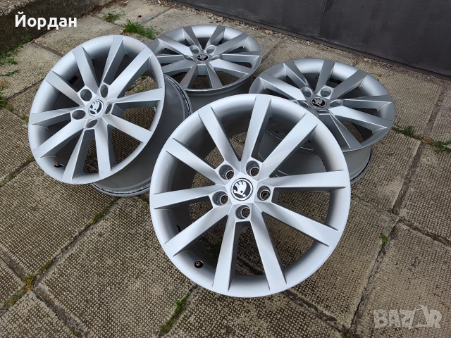  ОРИГИНАЛНИ джанти 18 ' цола 5x112 SKODA Octavia III / Шкода Октавия 3, снимка 2 - Гуми и джанти - 55192003