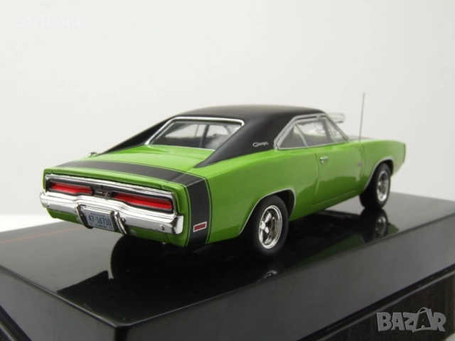 Dodge Charger R/T 1970 - мащаб 1:43 на ixo models моделът е нов в PVC дисплей-кейс, снимка 3 - Колекции - 54972366